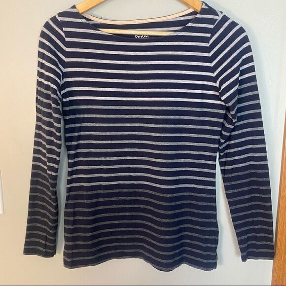 Boden Long Sleeve Breton Top - Picture 2 of 9